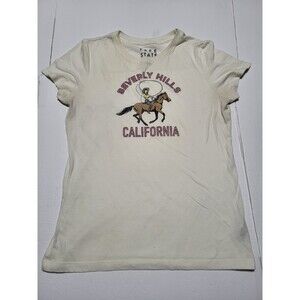 (#L6)Free State  Short Sleeve T-shirt Size Women's XL Cream White